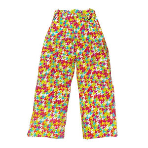 Girls' L.L.Bean Ski Pants, 10, Geometrical, pink, blue yellow snow winter